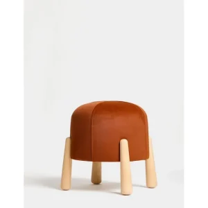 Billig Orryn Fotpall 40 cm Orange/Natur - Möbler