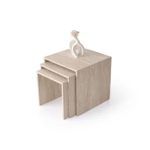 Miraen Satsbord 50 cm Travertine - Möbler Kampanjpris