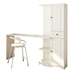 Kundfavorit Torrel Skrivbord 40x155 cm Vit - Möbler
