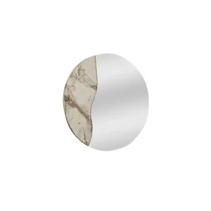 Populärt val Buhem Vägghängd Spegel Rund 60 cm Beige - Inredning