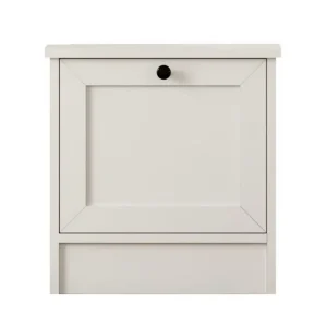 Snabb leverans Ovril Sängbord 45 cm Matt Vit - Möbler