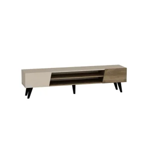 Sista chansen Torin Tv-bänk 180 cm Valnöt/Beige - Möbler