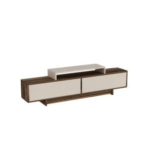 Sänkt pris Durros Tv-bänk 180 cm Valnöt/Beige - Möbler