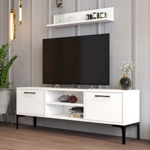 Premium Holter Tv-möbelset 140x30 cm Vit - Möbler