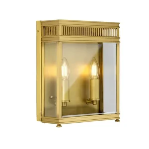 Holborn Elstead Lighting Vägglampa utomhus Brass - Belysning Kundfavorit
