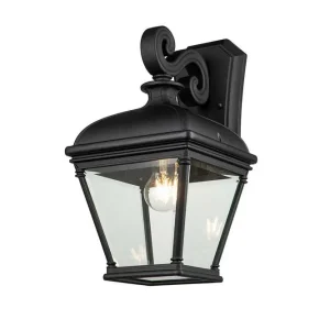 Snabb frakt Bayview Elstead Lighting Vägglampa utomhus Black - Belysning