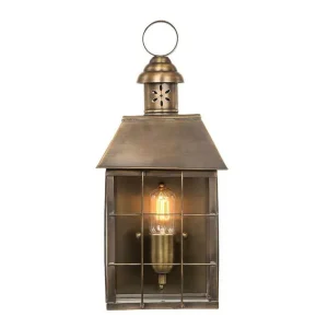 Hyde Park Elstead Lighting Vägglampa utomhus Brass - Belysning Rabatter