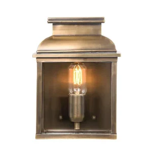 Old Bailey Elstead Lighting Vägglampa utomhus Brass - Belysning Beställ idag
