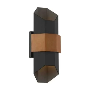 Chasm Quoizel Vägglampa utomhus Black||Brown - Belysning Populärt val