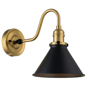 Premium Provence Elstead Lighting Vägglampa Brass||Black - Belysning