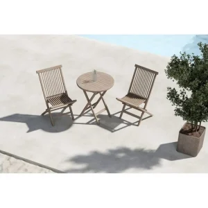 risnedsättning Café Set Kenya 70x75, Kenya Vitputsad - Utemöbler & utemiljö