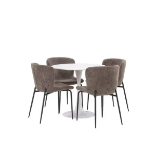 Beställ nu Venture Home Rund Matgrupp Hamden, Modesto Brun - Utemöbler & utemiljö