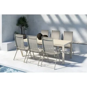 Sänkt pris Matgrupp Mirko, Levanzo Beige - Utemöbler & utemiljö