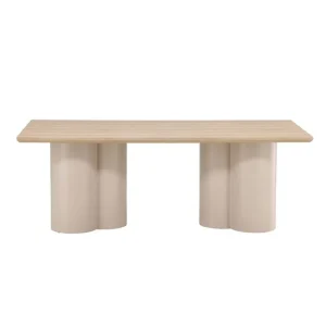 Handla nu Rektangulärt matbord Olivia Beige, 210x100x75 - Möbler