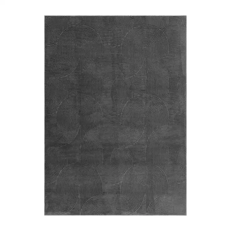 KM Home Tvättbar Matta Castello Art Grafit - Textil & mattor Begränsad tid